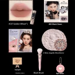 Flower Knows Full Makup Set Little Angel Collection The Sweetie Bear Gift Box Blush Cream Matte Lipstick Highlighter All in One