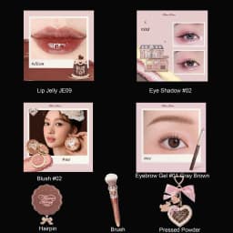Flower Knows Full Makup Set Little Angel Collection The Sweetie Bear Gift Box Blush Cream Matte Lipstick Highlighter All in One