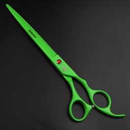 8 Inch Green Hair Scissors 440C Steel Barber Cutting Scissors