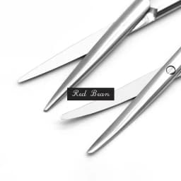 Gold Handle Blunt Tissue Scissors Peel Skin Scissors Nose Peel Blunt Scissors Round Head Serrated Nasal Surgery Tools