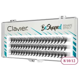 Clavier Beshaped Eyelashes Set Extraordinary Natural Tuft Lash Synthetic Silk Softer Cluster Eyelash 10 Boxes Per Set