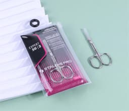 1pc STALEKS Expert 50-2 Stainless Steel Eyebrow Scissors Curve Mouth Exfoliating Hair Removal Trimmer Nail Care Tools