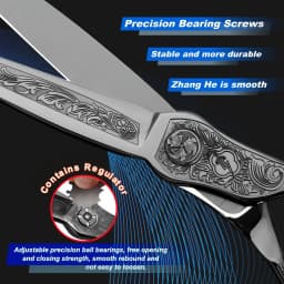 HISADA Hairdressing Scissors 6.0 Inch VG10 Steel Grade Scissors Pattern Professional Hair Salon Top Professional Scissor