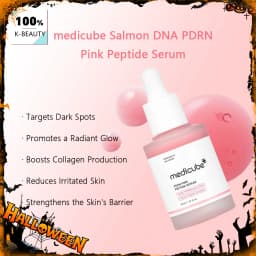 Medicube Salmon DNA PDRN Pink Peptide Serum,Serum Texture,Complex Repair Ingredients,Lifting & Firming,K-Beauty,Korean Makeup