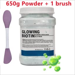 650g Chamomile Hyaluronic Acid Facial Moisturizing Mask Powder with Silicone Brush Increasing Skin Elasticity Rose Jelly Mask