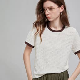 TOYOUTH Women T Shirts 2026 Summer New Embossed Texture Bubble Pleat Color Block Crew Neck Unique Tops