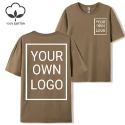 Double Sided Customized LOGO Picture Women T-Shirt Summer Y2K Loose Short Sleeves Comfortable T Shirts Crewneck DIY Tee Tops
