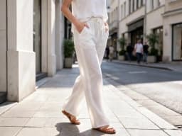 2026 New Women Cotton Drawstring Pants Elastic Waist Casual Solid Color Trousers Baggy Loose Straight Leg Breathable Sweatpants