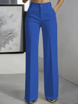 New 2026 Women's High-Waisted Draped Straight-Cut Suit Pants Simple European American Cross-Border Fashion for Women