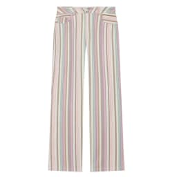 HXAO 2026 Jeans For Woman Rainbow Striped Baggy Jeans Pants Y2K Denim Wide Leg Pants Colorful Cowboy Summer Pants Streetwear
