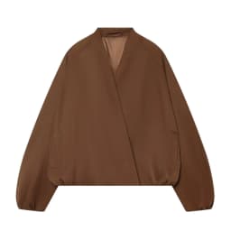 TFMLN Fashion Red Short Jacket For Women Loose Fit V Collar Long Sleeve Coat 2026 Spring Autumn Female Street Outerwear