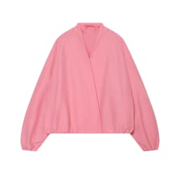 TFMLN Fashion Red Short Jacket For Women Loose Fit V Collar Long Sleeve Coat 2026 Spring Autumn Female Street Outerwear