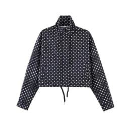 SLTNX Polka Dot Spring Autumn Short Coats Women's High Street Long Sleeve Jackets for Women 2026 Elegant Office Ladies Casual Ou