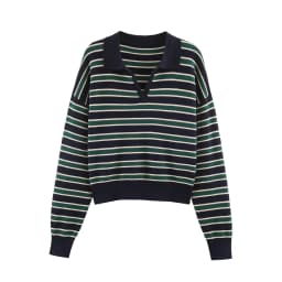 Nlzgmsj 2025 Autumn High Street Chic Women Striped Knitted Sweaters Women Full Sleeve Vintage Style Tops