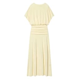 Women's Dress 2026 Summer New Style Solid Color Short Sleeve Ruffle Decor Midi Maxi Dress Elegant and Gentle Romantic