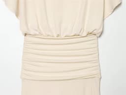 Women's Dress 2026 Summer New Style Solid Color Short Sleeve Ruffle Decor Midi Maxi Dress Elegant and Gentle Romantic