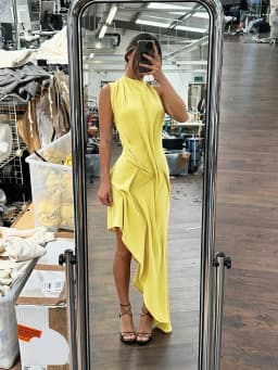 Sisterlinda Trend Fashion Sexy Long Dress Woman Backless O-Neck Sleeveless Irregular Shape Hem Vacation Ruched Elegant Vestidos