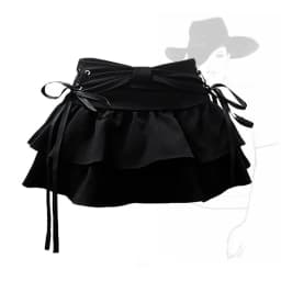 New Fashion Women Hot Girl Sweet Kawaii Bow Vintage Y2k Clothes American Streetwear Sexy Summer A-line Gothic Mini Denim Skirts