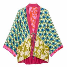 Women Print Skirt Set Summer Patchwork V-neck Long Sleeve Lace-up Looes Tops Mid-waist Stripe Skirts Fashion Casual 2 Piece Sets