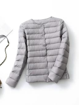 NewBang Matt Fabric Light Jacket Female Ultra Light Down Jacket Women Slim Windbreaker Without Collar Lightweight Warm Coat