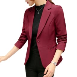 Women's Blazer 2026 Blue Long Sleeve Blazers Pockets Jackets Coat Slim Office Lady Jacket Female Tops Suit Blazer Femme Jackets