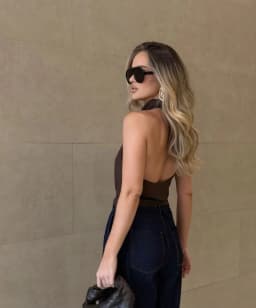 ETJ Women's 2026 Spring Cowl Neck Sleeveless Top Satin Backless Halter Blouse Elegant Party Night Out Wear Fashion Statement