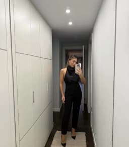 ETJ Women's 2026 Spring Cowl Neck Sleeveless Top Satin Backless Halter Blouse Elegant Party Night Out Wear Fashion Statement