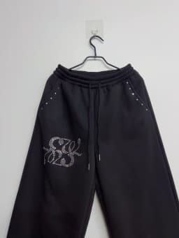 Y2K Women Korean Streetwear Wide Leg Sweatpants Baggy Oversized Rivet Pants Harajuku Grunge Joggers Trousers Acubi 2000s Clothes