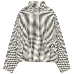 HXAO Plaid Bomber Jacket Women's Jacket Spring Autumn 2026 Crop Oversized Long Sleeve Top Casual Zipper Outerwear Outdoor Coats
