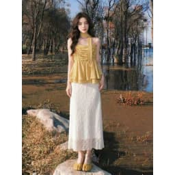 2026 Summer New Women Solid Straight Long Skirt High Waist Elegant All Match Fashion Casual Streetwear Versatile Midi Skirt