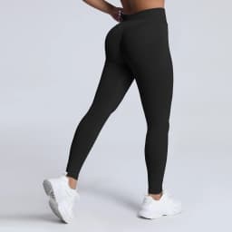 HISTELLO Impact Leggings Seamless Women Yoga Clothing Ribbed Waist Scrunch Butt Tights High Elastic Fitness Workout Gym Pnats