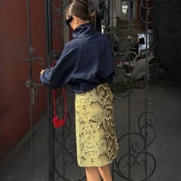 TARUXY Fashion Snake Pattern Straight Skirt For Women High Waist Slim Long Skirt Ins Hot Streetwear Female Skirt Summer New 2025