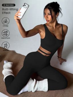 Beautiful Back Design, Sexy One-Piece Yoga Leggings, Suitable for Women's Breathable Quick-Dry Sports Bodysuits
