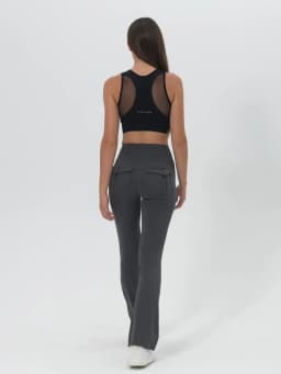 Women's High Waisted Flared Yoga Pants with Pockets Tummy Control Bootcut Leggings for Gym Fitness Casual Wear