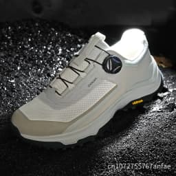 2026 New Men's Outdoor Sports Shoes Lightweight Breathable Anti-slip Wear-resistant Shock-absorbing Rotation Buckle Camping H...