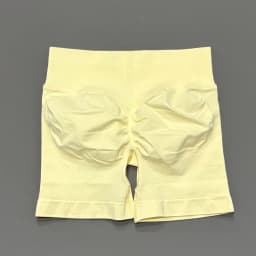HISTELLO Sports Shorts Low Waist Solid Color Seamless Butt Lifting High Stretch Breathable Yoga Gym Fitness Workout Shorts