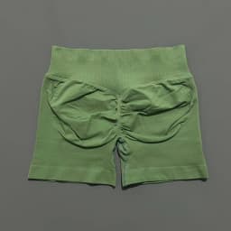 HISTELLO Sports Shorts Low Waist Solid Color Seamless Butt Lifting High Stretch Breathable Yoga Gym Fitness Workout Shorts