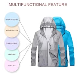 Golf Raincoat Rain Jacket Waterproof Lightweight Quick-Dry UV Sun Protection Breathable Outdoor Sports Men Women Golfing Apparel