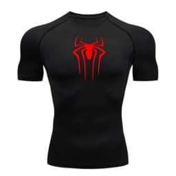Men's Print Compression Shirts Summer Short Sleeve Rash Guard Gym Workout T-shirt Athletic Quick Dry Baselayer Undershirts Tops