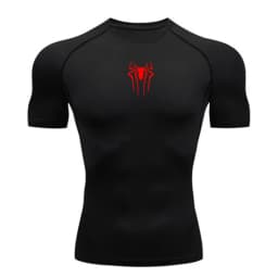Men's Print Compression Shirts Summer Short Sleeve Rash Guard Gym Workout T-shirt Athletic Quick Dry Baselayer Undershirts Tops