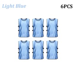 6PCS Soccer Pinnies Quick Drying Football Team Jerseys Sports Soccer Team Training Practice Youth Adult Basketball Sports Vest