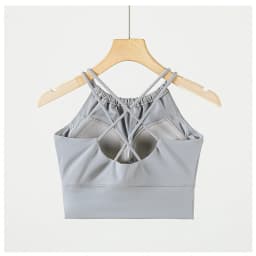 Women Back Cross Sports Bra Yoga Bra Anti-sweat Fitness Top Shockproof Gym Crop Top Push Up Sport Bra Gym Workout Top Female