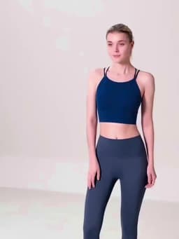 Women Back Cross Sports Bra Yoga Bra Anti-sweat Fitness Top Shockproof Gym Crop Top Push Up Sport Bra Gym Workout Top Female