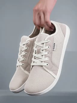 Men's Shoes and Sports Shoes Wide Toe Barefoot Casual Plus Size Wide Last Fashionable Canvas Black Flat Bottomed Board Shoes