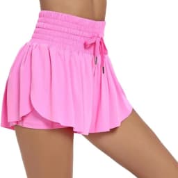 Women Flowy Shorts High Waisted Running Tennis Skirt Skort Golf Workout Yoga Athletic Spandex Cheer Butterfly Shorts Casual Wear