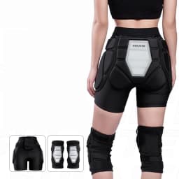 3D Protective Padded Shorts Butt Pad Shorts EVA Silicone Gear Guard With Knee Pads for Cycling Snowboarding Skating