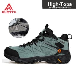 HUMTTO Waterproof Sneakers for Men Hiking Shoes Leather Trekking Boots Women Camping Hunting Mens Mountain Tactical Ankle Boots