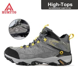 HUMTTO Waterproof Sneakers for Men Hiking Shoes Leather Trekking Boots Women Camping Hunting Mens Mountain Tactical Ankle Boots