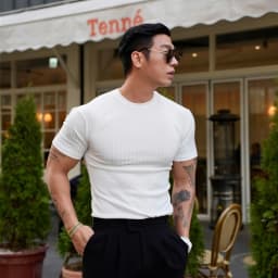 Men's Tight Short Sleeve T-Shirt, Athletic Casual Short Sleeve Top, Fitness Training Quick Dry Loose, Men's Fitness Clothing