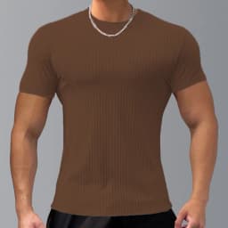 Men's Tight Short Sleeve T-Shirt, Athletic Casual Short Sleeve Top, Fitness Training Quick Dry Loose, Men's Fitness Clothing